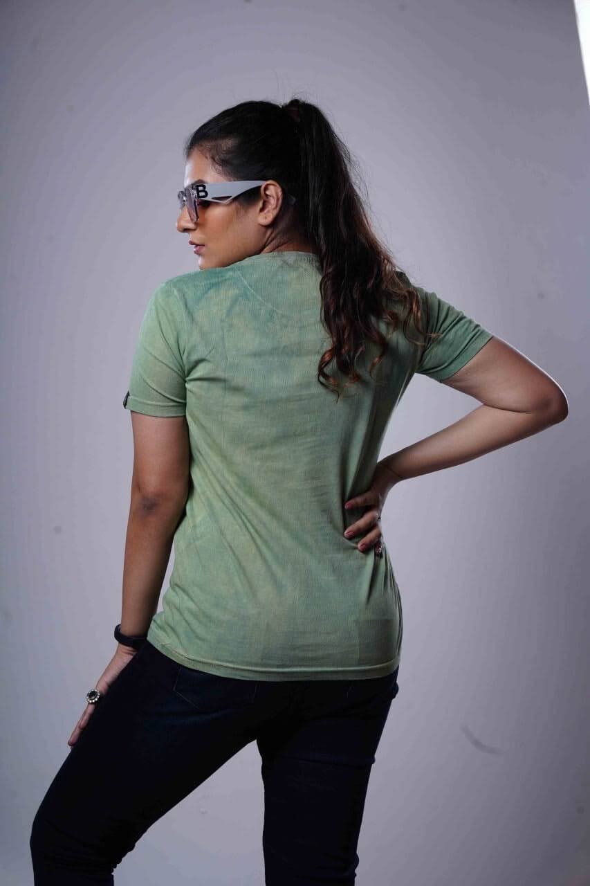 Natural Dye tshirt pista solid