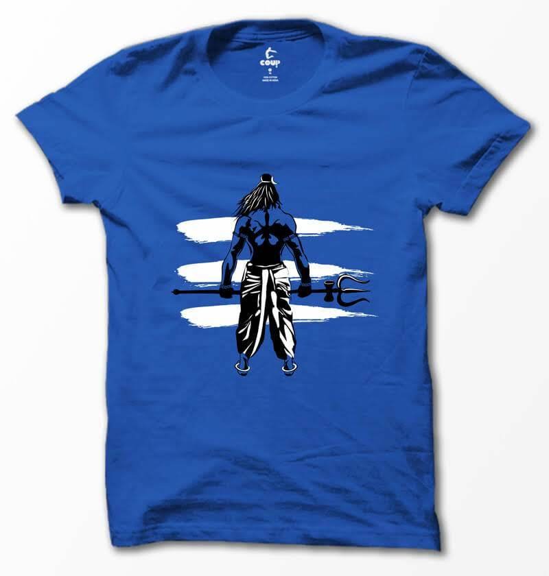 Lord Shiva Royal blue coup T- Shirt