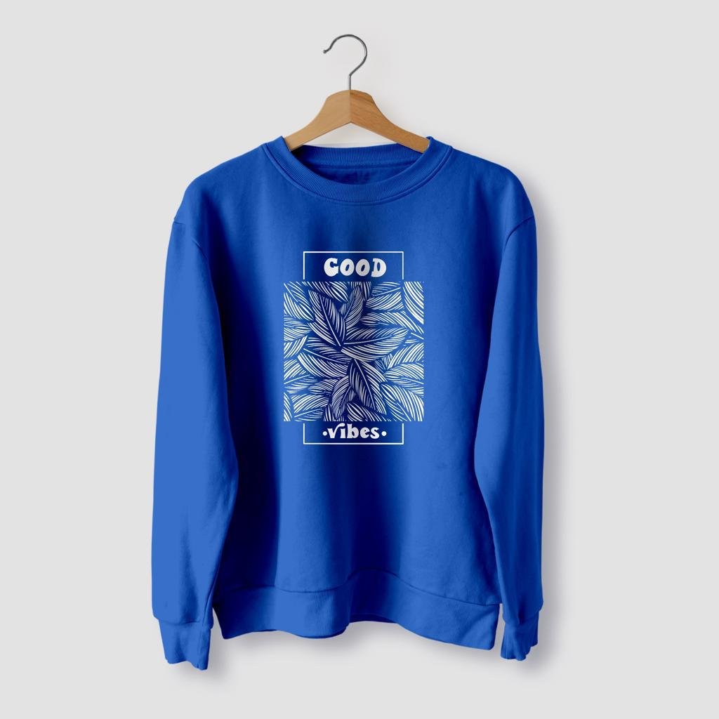 Good Vibes Royal blue Sweatshirt