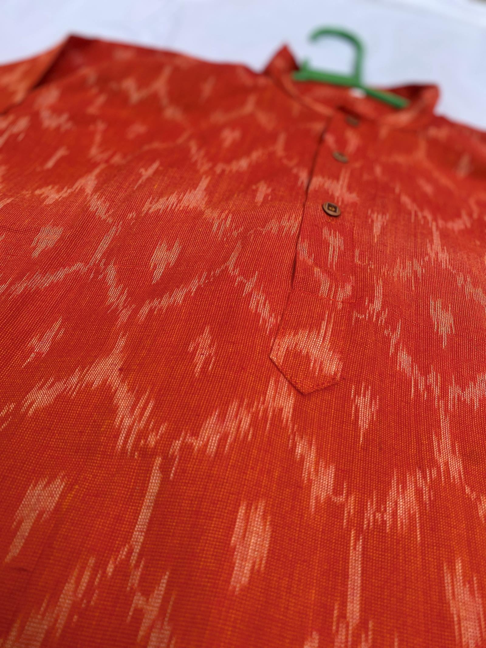 Ikkat tangarine pattern