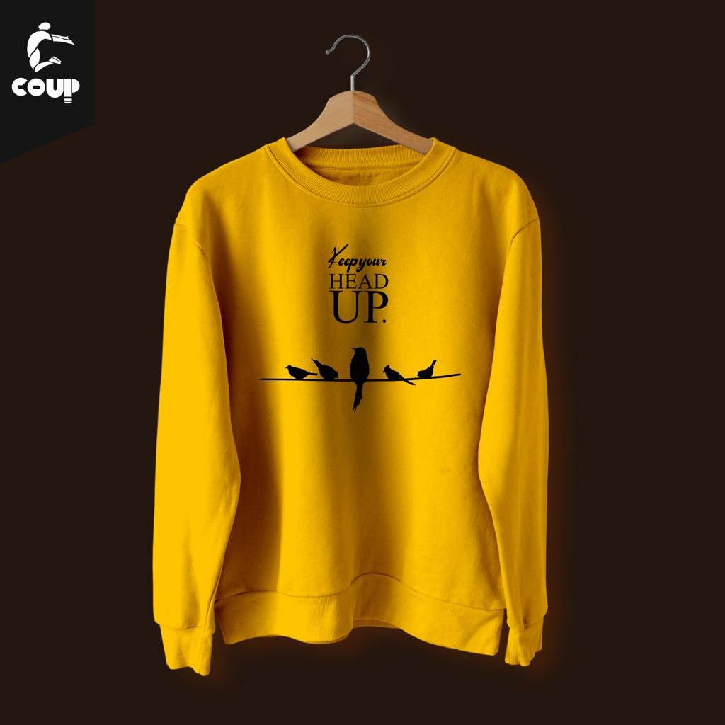 Keep Your Head up Yellow Sweatshirt