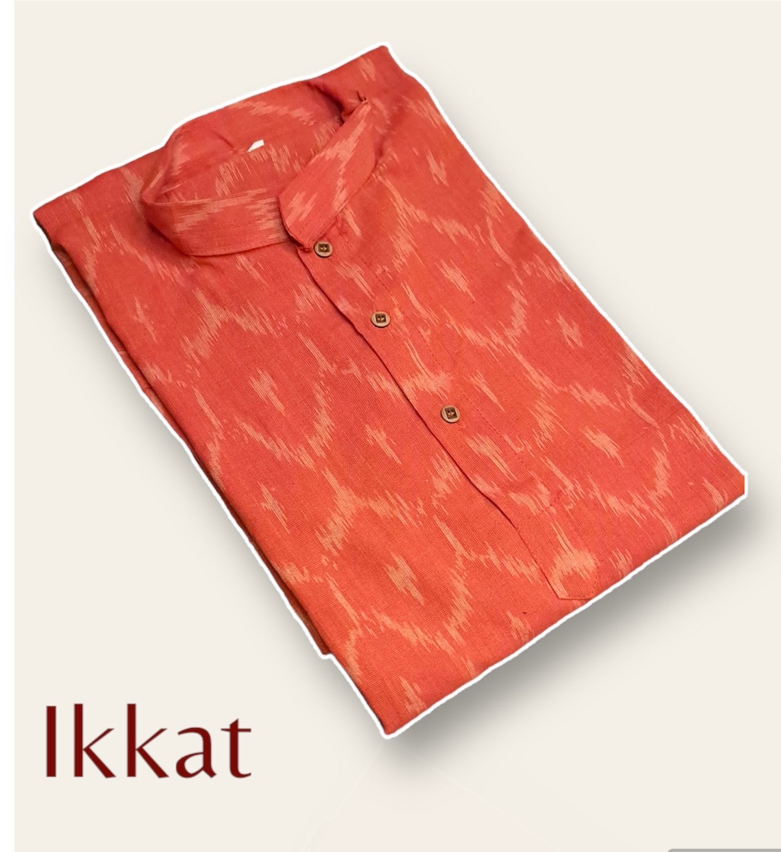 Ikkat tangarine pattern