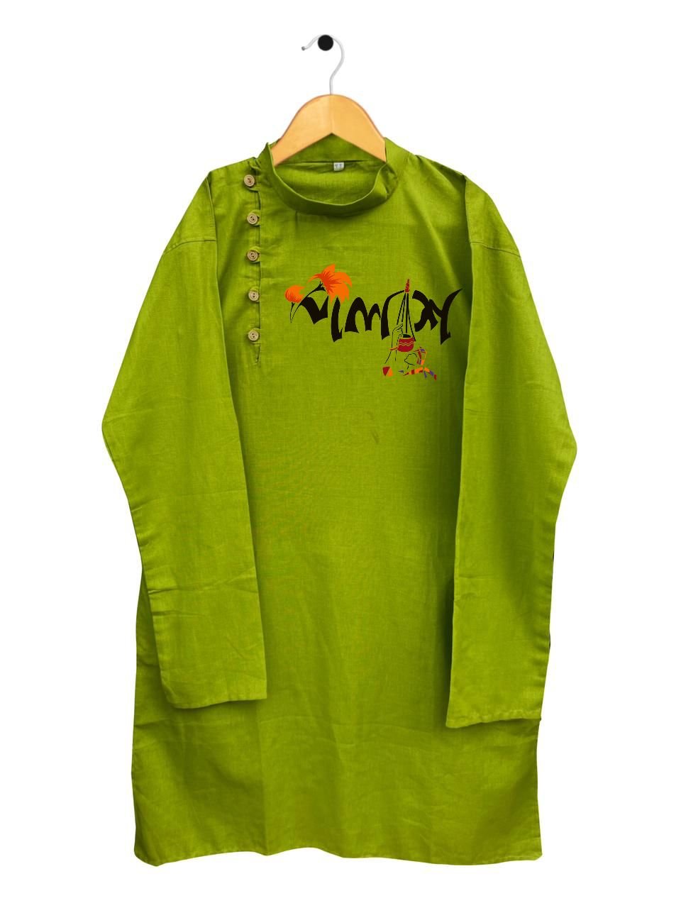 Polash Pear Green long kurta