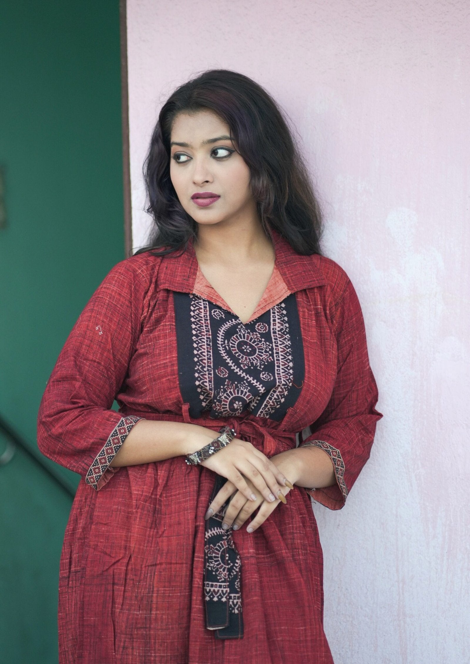Ajrakh pure cotton dress