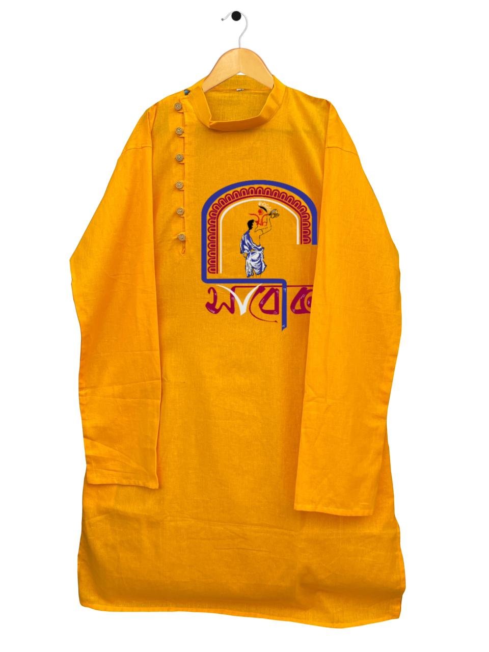 Sabeki Golden yellow long kurta