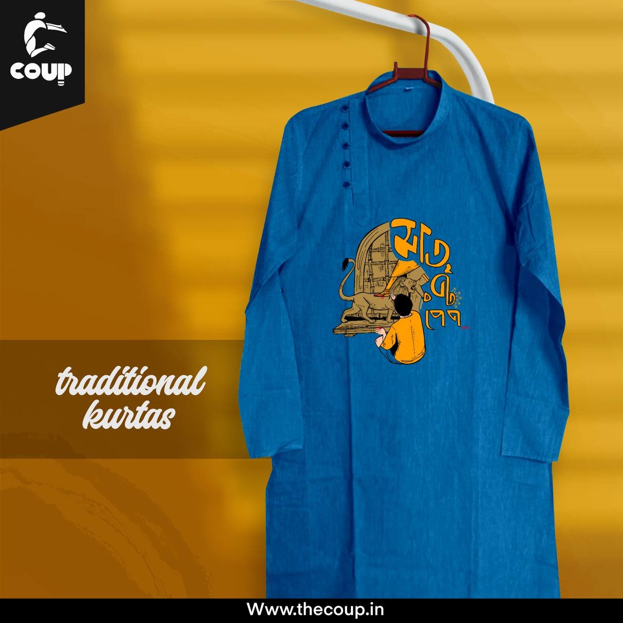 Matri rupe long kurta peacock blue