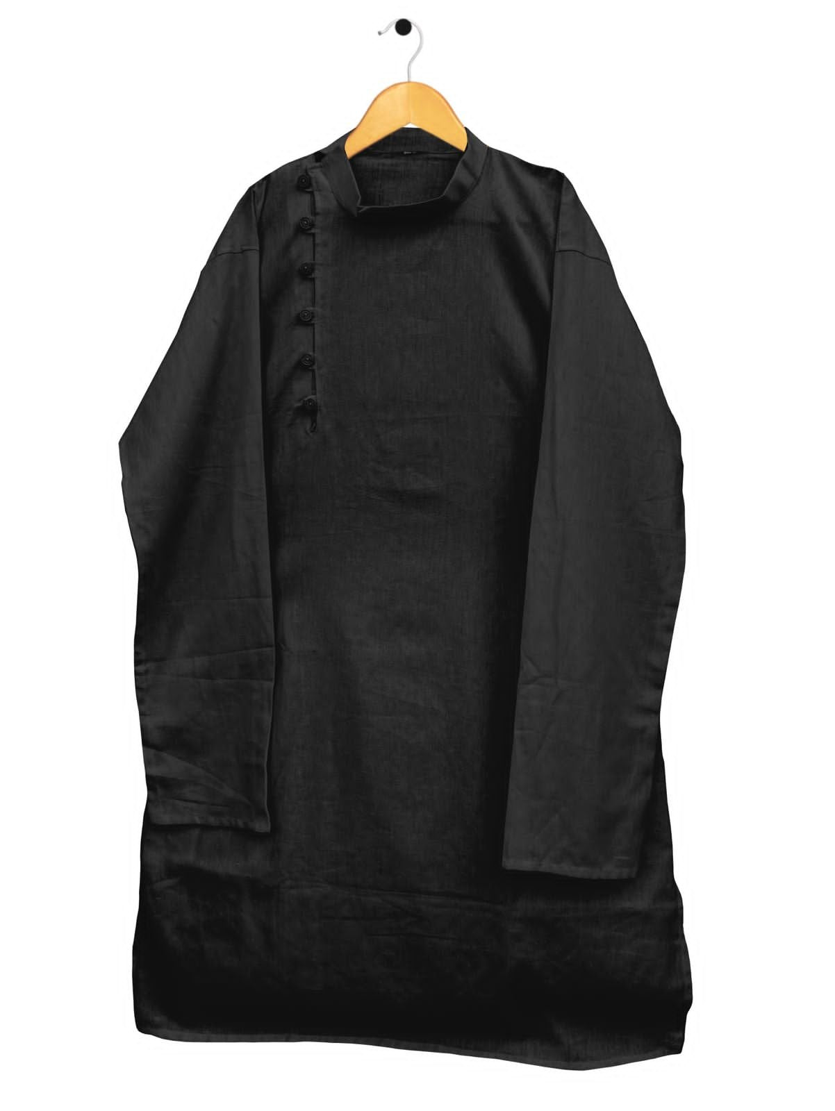 Plain Black long kurta