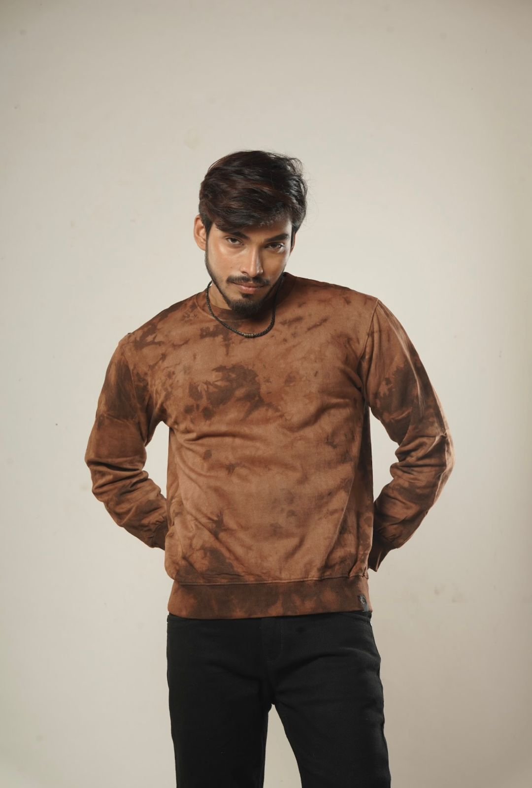 Natural Madder Hand dye Brown Sweatshirt
