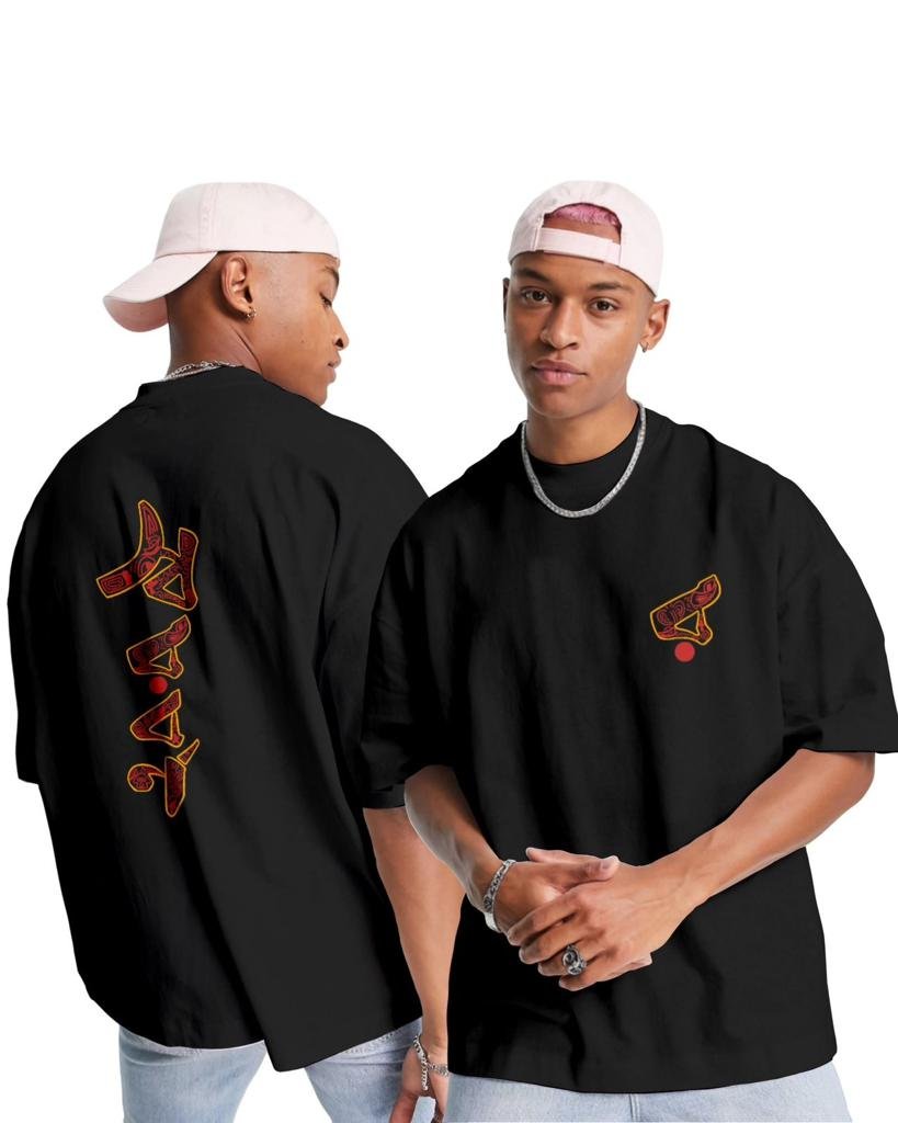 Oversize unisex Sarabarna black bengali Coup tshirt