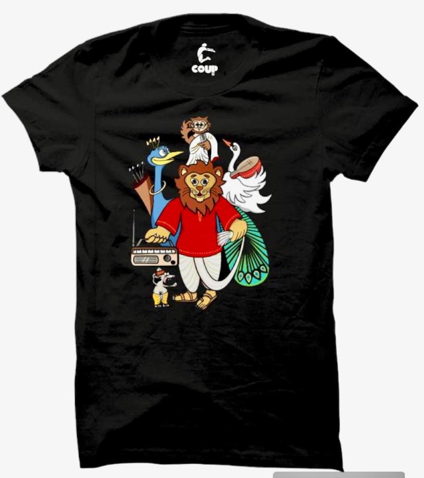 Bahon cartoon Puja tshirt
