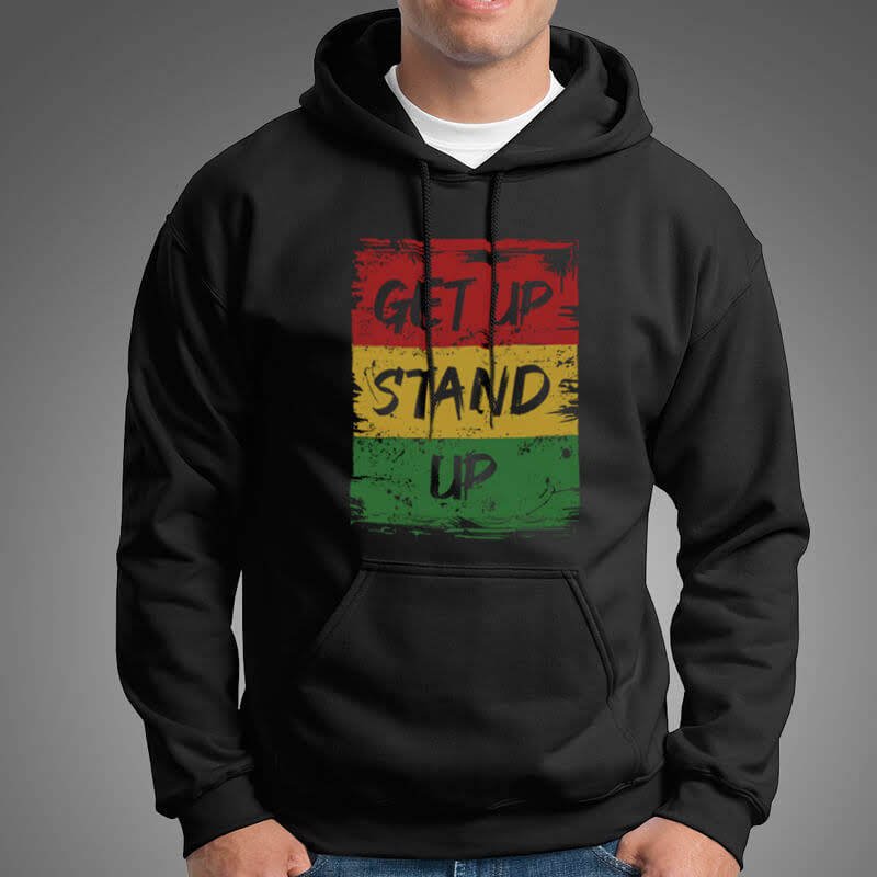 COUP Premium Black Hoodie Bob Marley