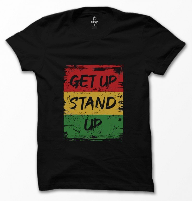 COUP Regular Fit Black BOB Marley T-Shirt