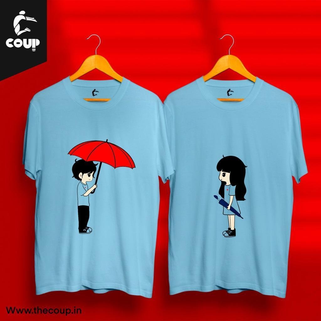 Couple Umbrella COUP Tshirt